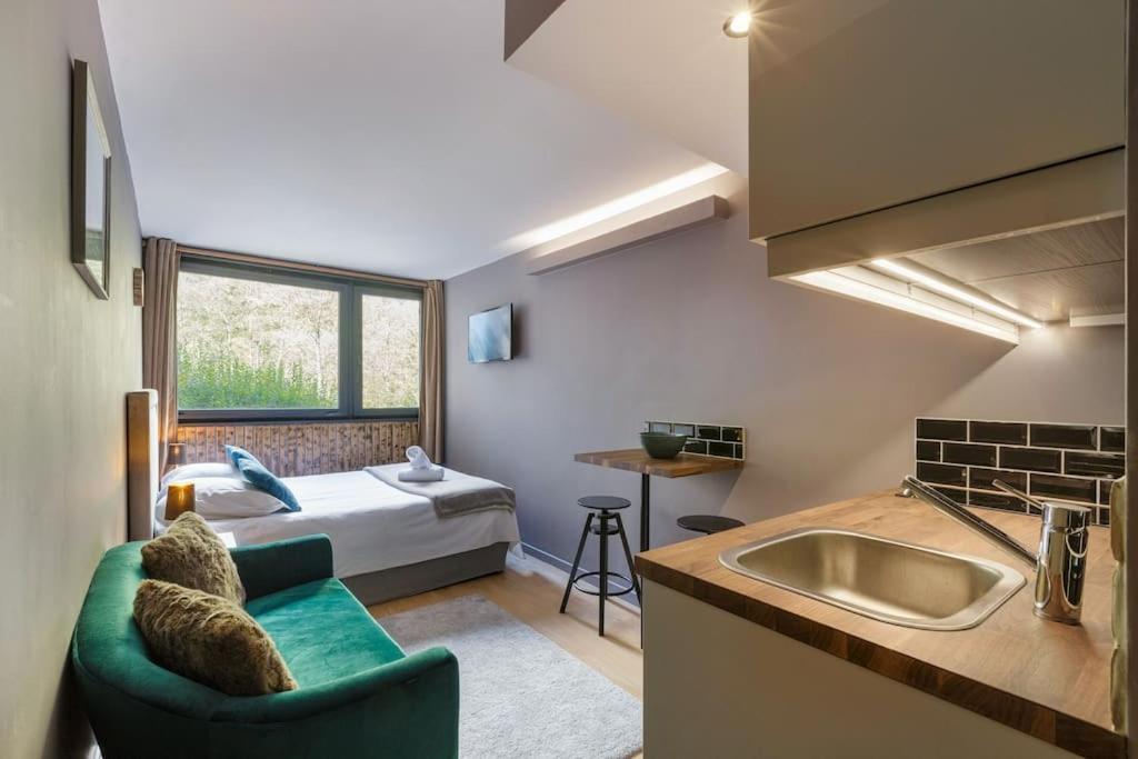 Fantastic Studio By The Lake With Mountain View Chamonix Bagian luar foto